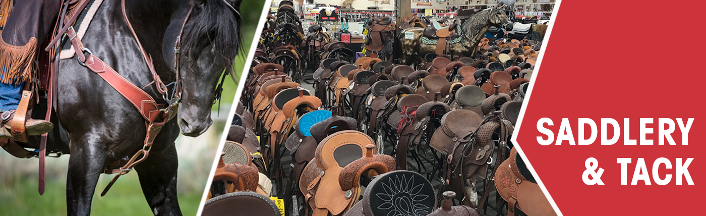 large selection of saddles in store