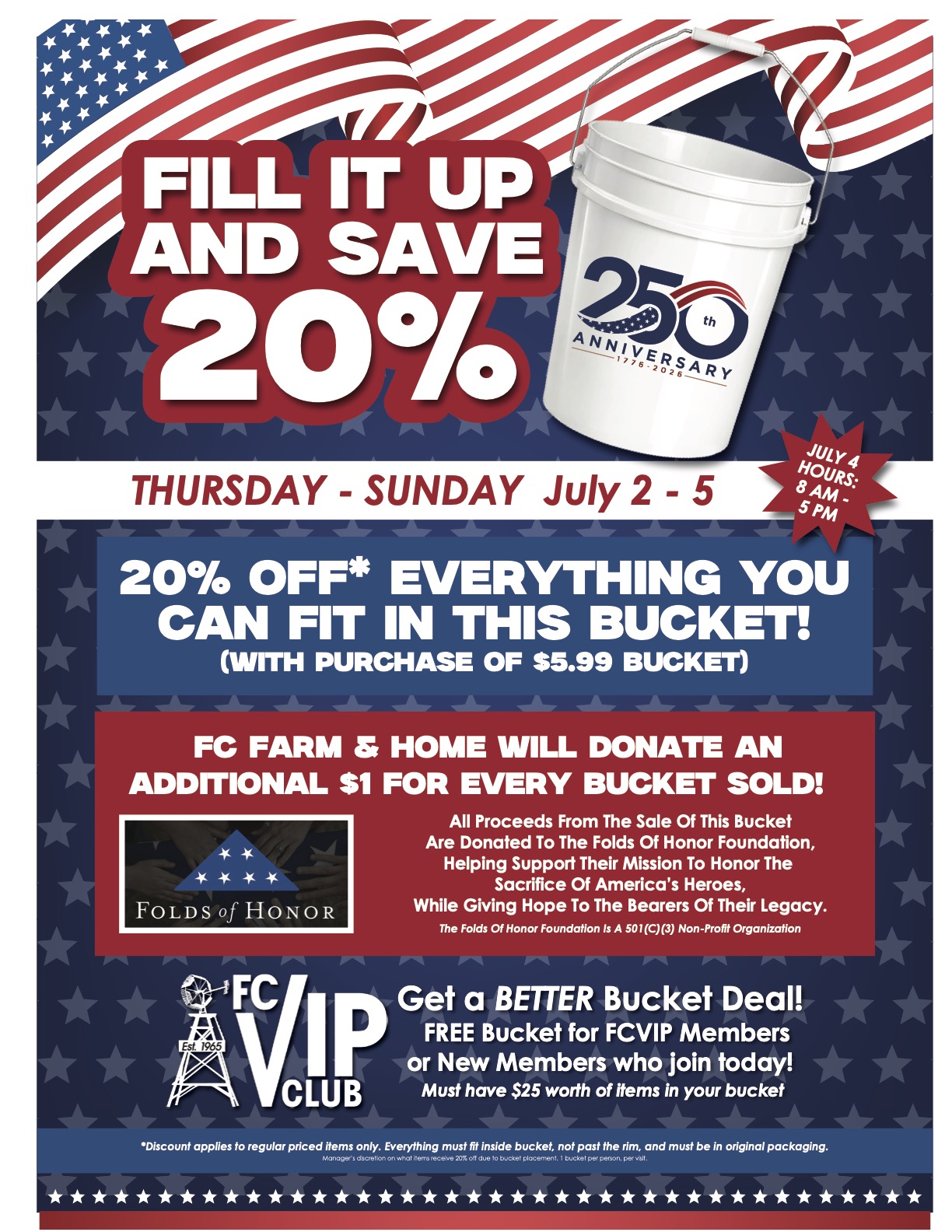 Bucket Sale | Family Center Farm & Home