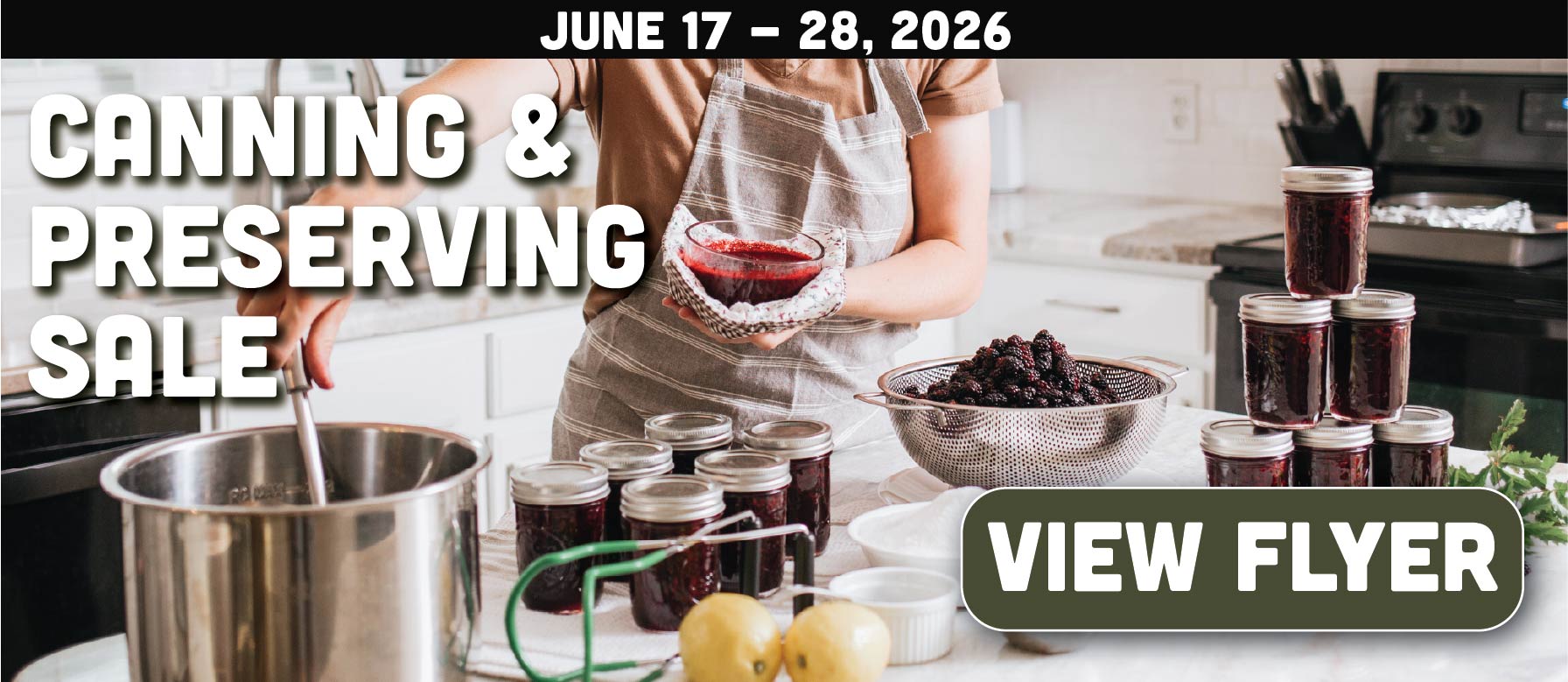 Canning & Preserving Sale