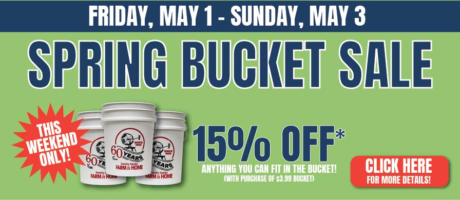 Spring Bucket Flash Sale