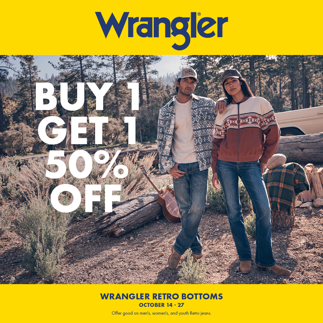 Wranger Retro BOGO Sale