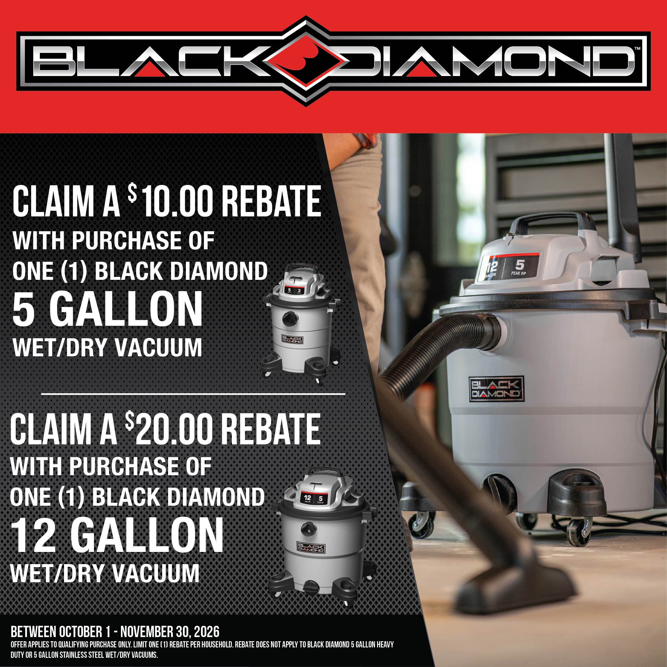 Black Diamond Rebate