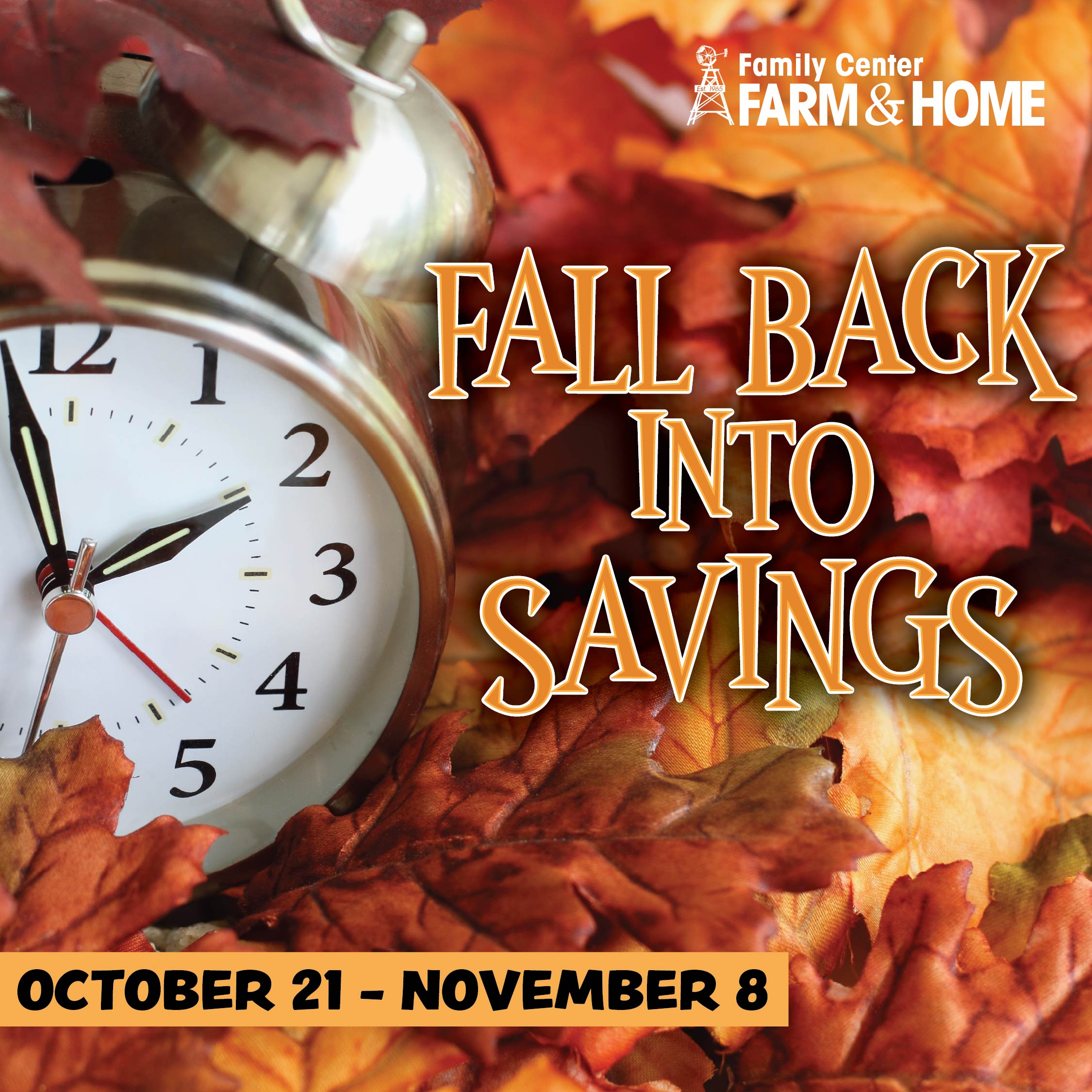 Fall Back Into Savings