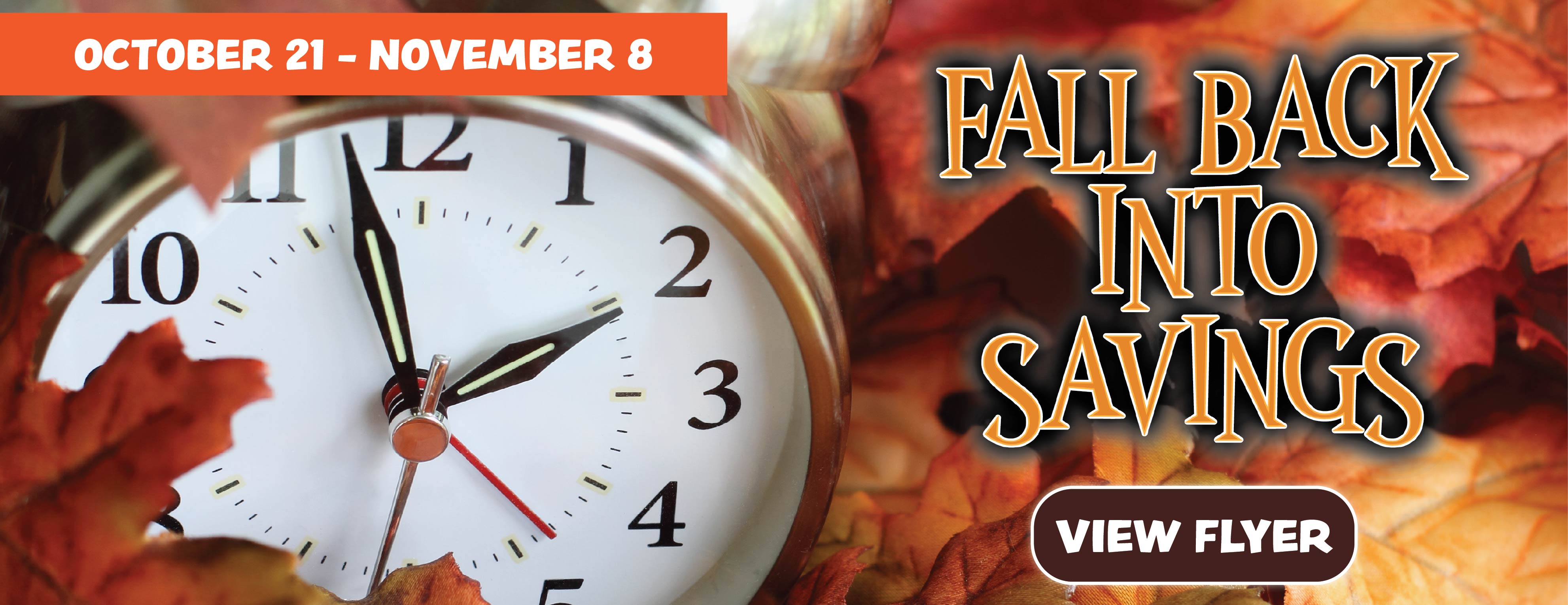 Fall Back Into Savings
