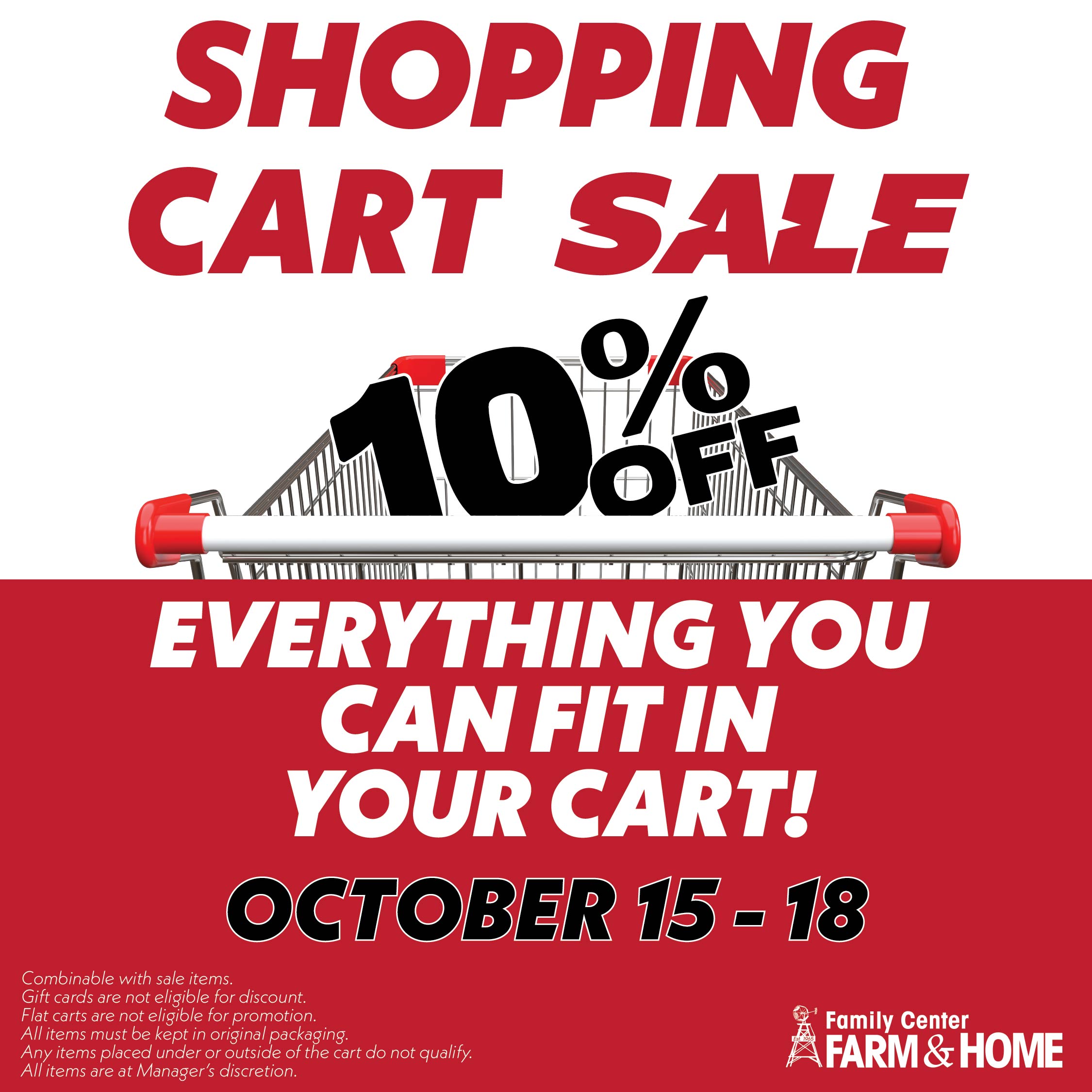 Shopping Cart Sale
