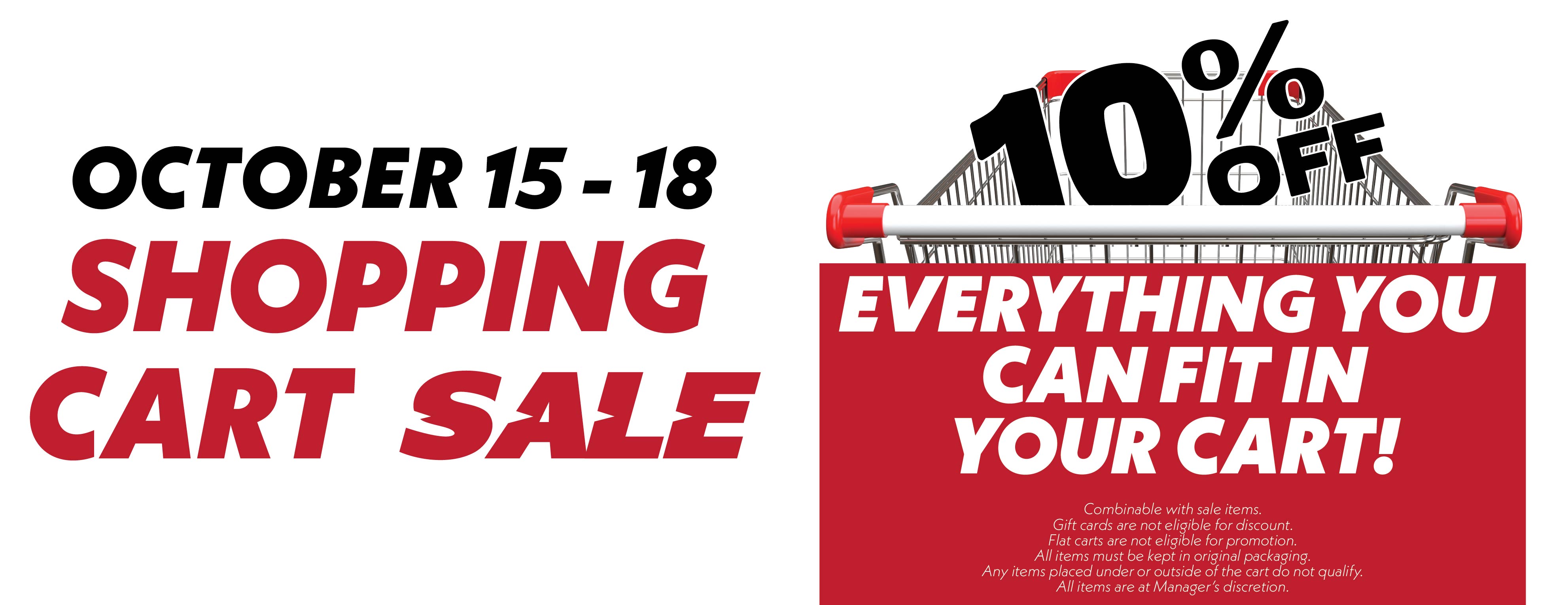Shopping Cart Sale Hero