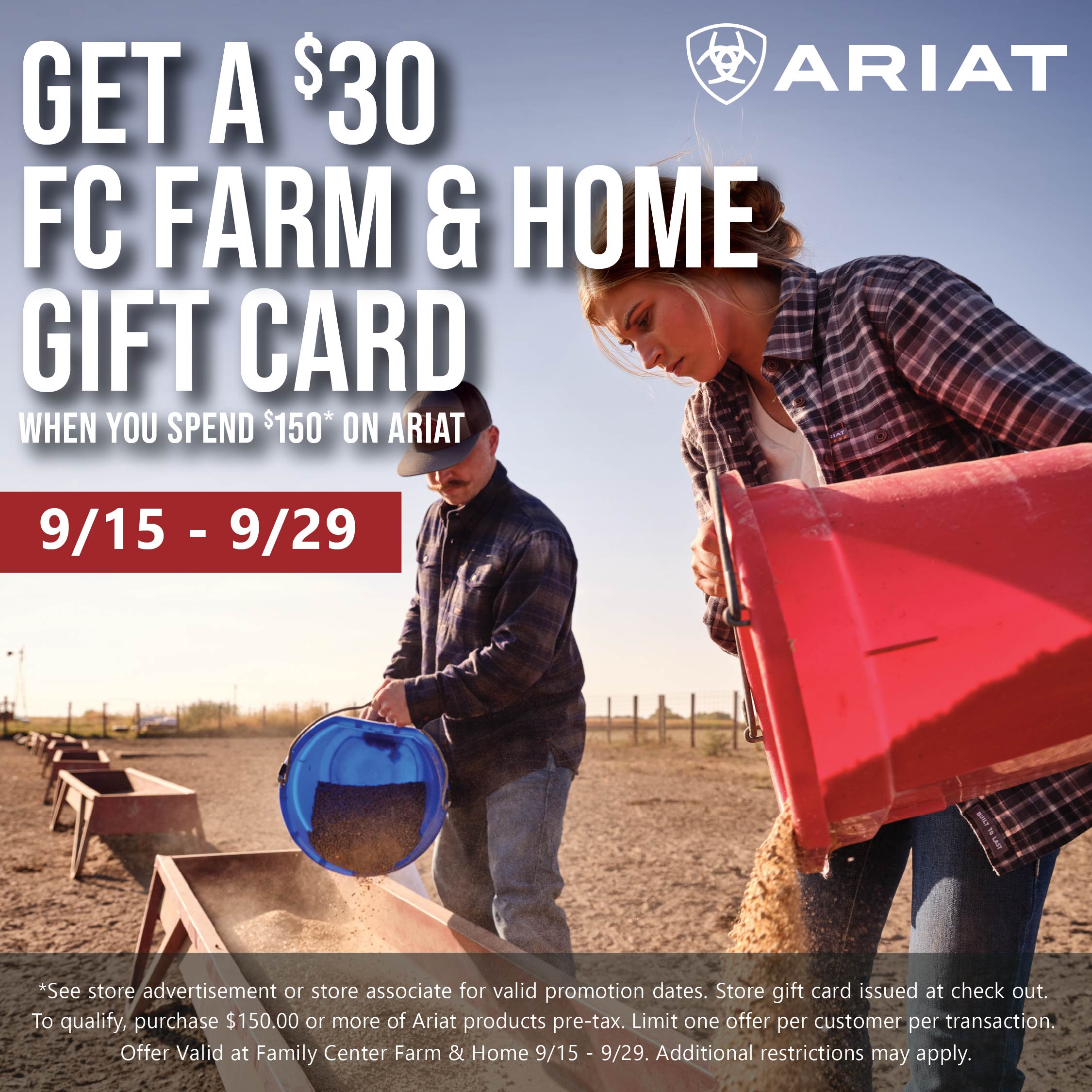 Ariat Gift Card With Purchase